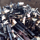 A pile of weapons for destruction